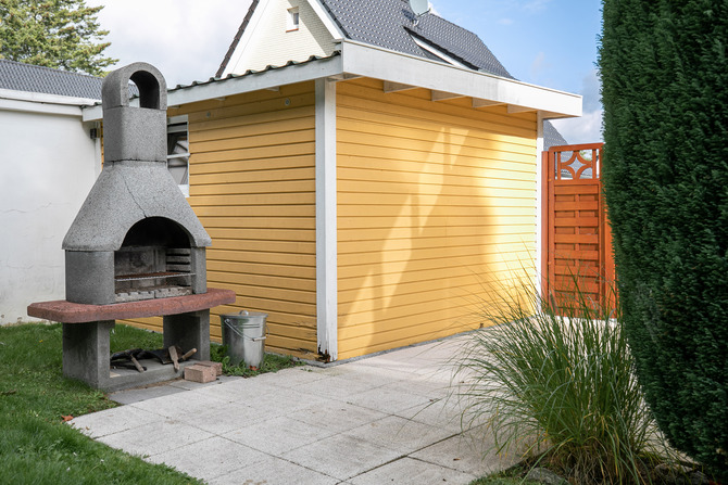 Ferienwohnung in Gr&ouml;mitz - Seehus I - Grillplatz