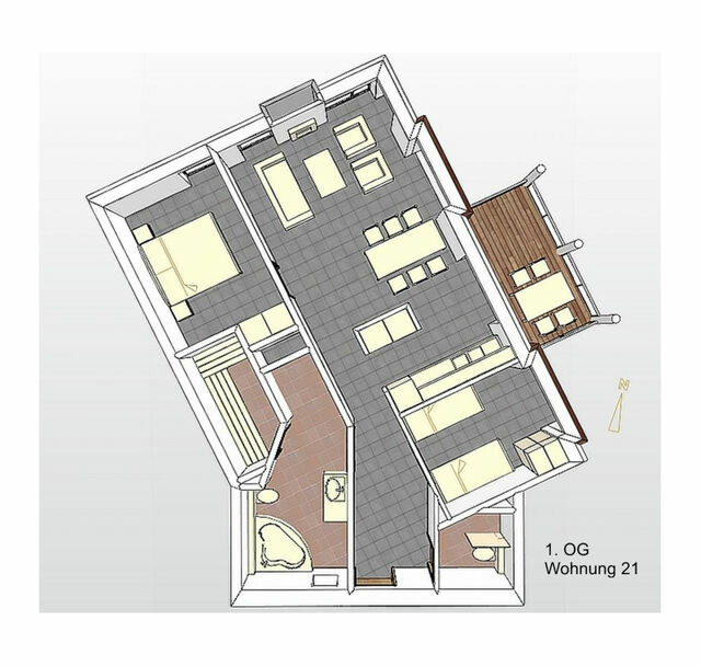 Ferienwohnung in Baabe - Strandvilla Baabe 21 - Morgenr&ouml;te - Bild 18