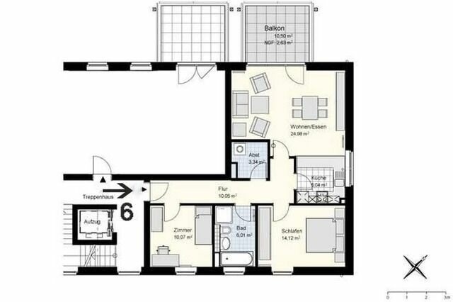 Ferienwohnung in Kellenhusen - Strandhäuser Lindenstraße Wohnung 6 - Bild 10