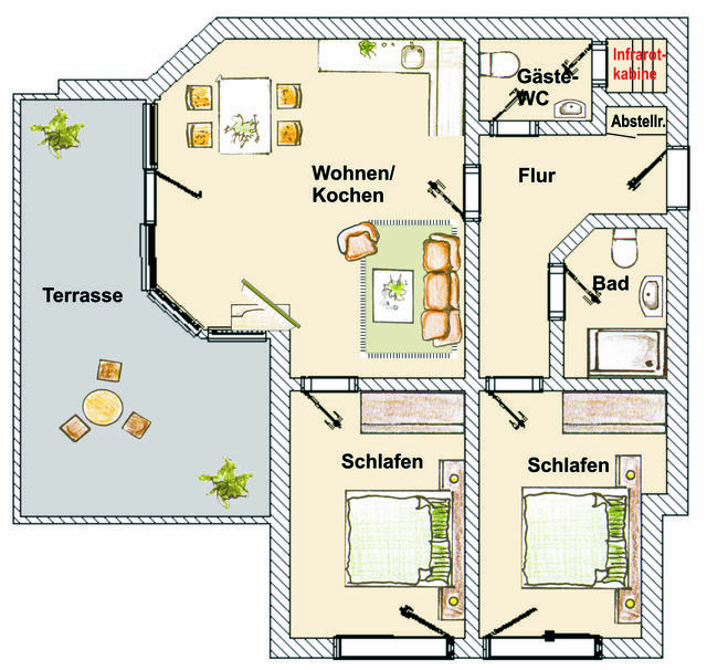 Ferienwohnung in Seebad Bansin - (Brise) Seeresidenz Haus Baltic App. 0.1 - Bild 22